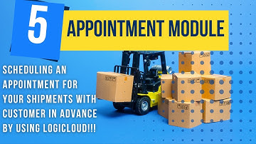 Scheduling an appointment for your shipments with customer in advance by using LogiCloud ||webxpress