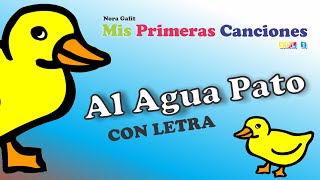 Video thumbnail of "Al Agua Pato - CON LETRA - Nora Galit"