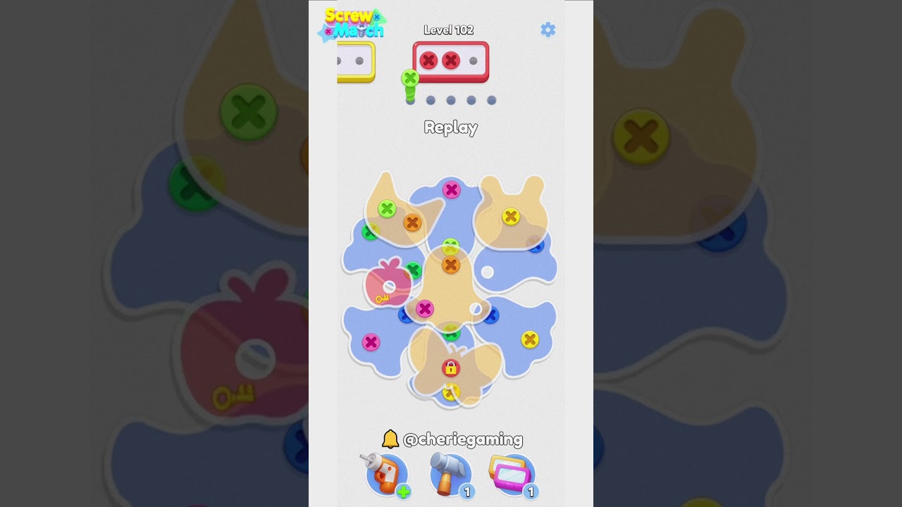 Screw Match Level 102 Solution Walkthrough