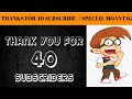 Thanks For 40 Subscribe £€ Special Montage