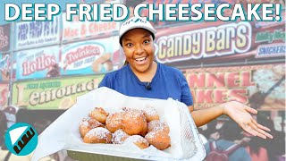 Deep Fried Cheesecake Desserts Fair Style! 🎡 | How To & Recipe