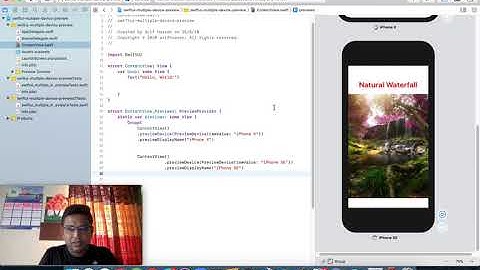 SwiftUI Preview Multiple Devices Tutorial Example