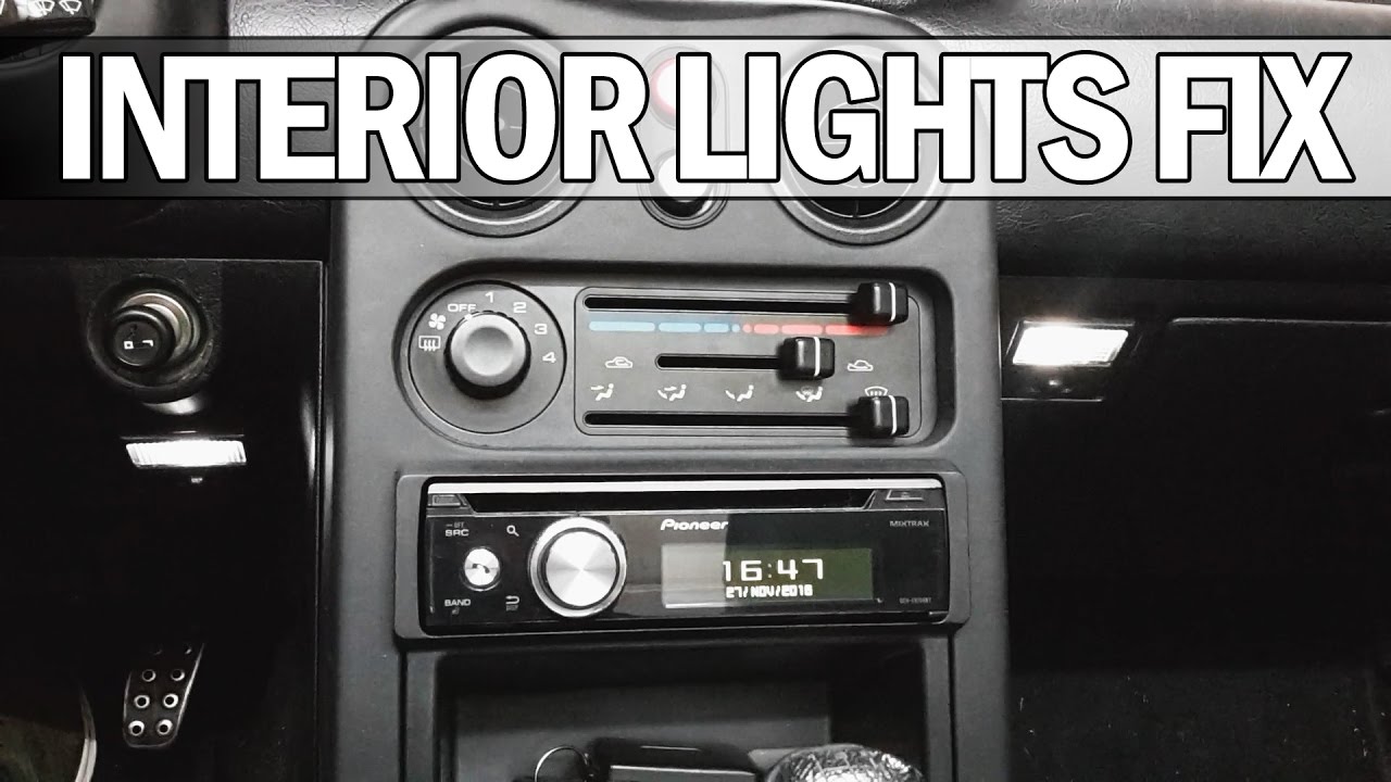 MX5 NA Miata - How to fix interior/courtesy lights and ... mazda 2 fuse box cigarette lighter 