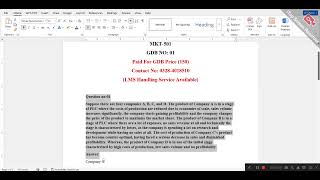 MKT501 GDB No 01 Solution 2026  Solution || BY VU ASSIGNMENT ||