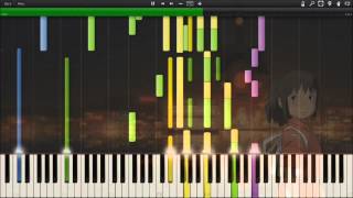 [Synthesia] (Short-sized) Spirited Away - One Summers Day (Piano + Voice) (Main Theme)