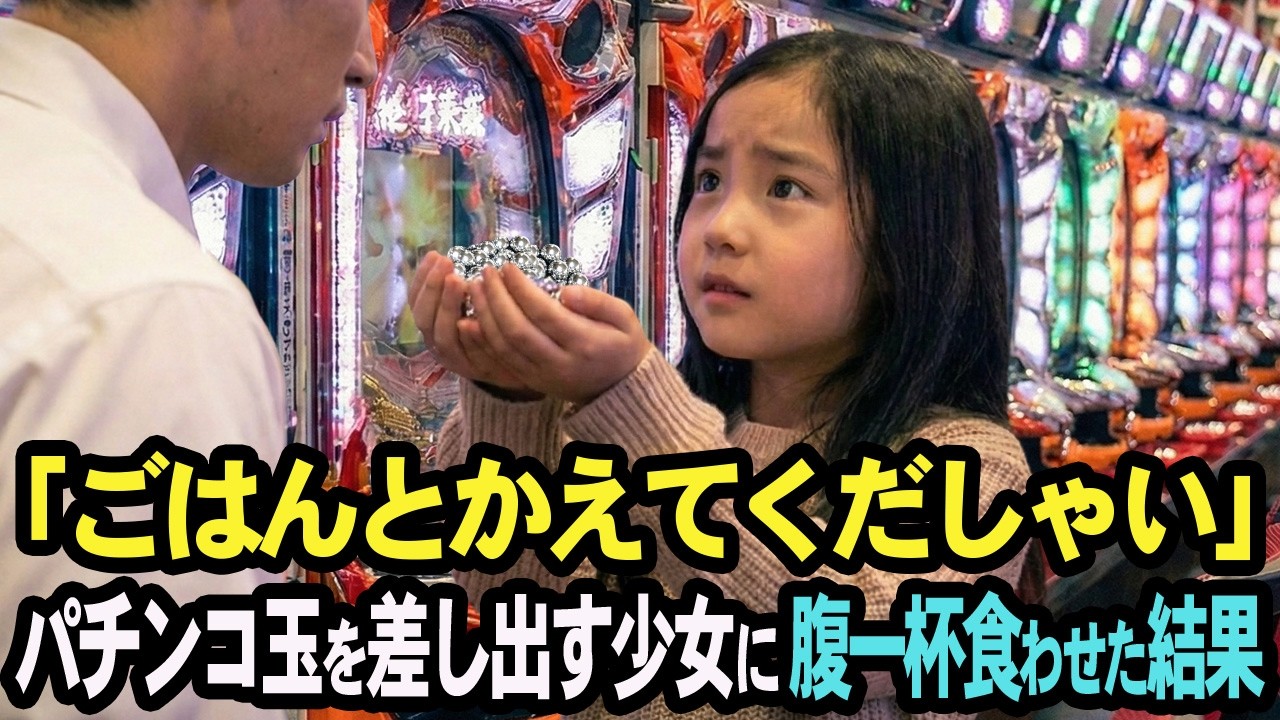 「ごはんとかえてくだしゃい」拾ったパチンコ玉で食べ物をねだるボロボロ少女に腹いっぱい食わせた結果　【感動する話】
