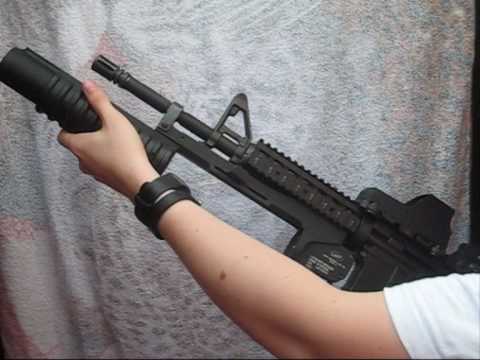 (Airsoft) How to install a G&P M203 airsoft grenade launcher on the Tokyo Marui M4 SOPMOD. - In this video I show how I fitted a G&P M203 grenade launcher on the M4 SOPMOD tokyo marui.