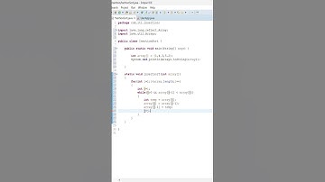 Insertion sort in Descending Order using java programming | Java Programming | @snehacodes7132