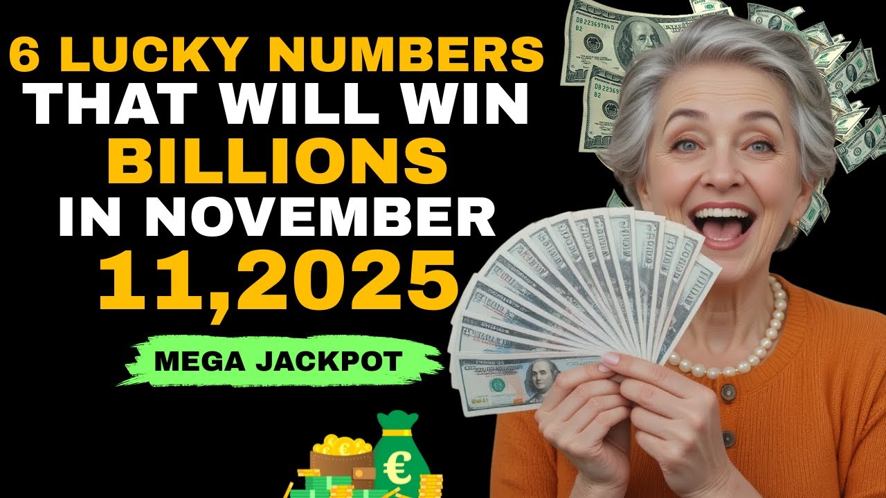 6 LUCKY NUMBERS TO WIN LOTTERY on 11th NOVEMBER 2025 | Attract Money 💰🍀
