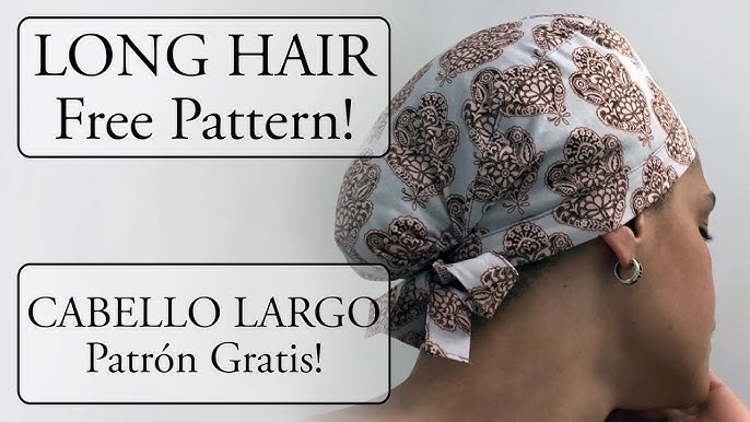 Scrub Cap (for long hair) DIY Tutorial & Free Printable Pattern - YouTube scrub-cap-for-long-hair-diy-tutorial-free-printable-pattern-youtube