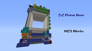 Tiny 7x7 Piston Door - Layout Size! [11x8x19]