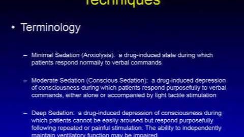 Monitored Anesthesia Care and Sedation