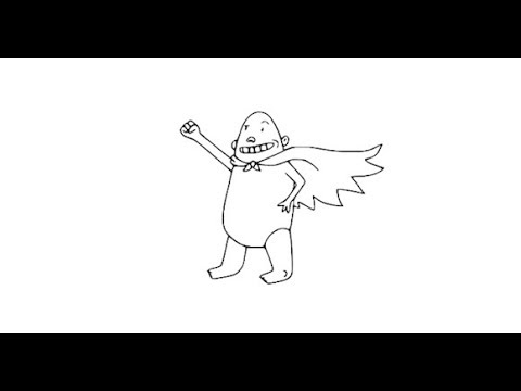 How to draw Captain Underpants pencil drawing step by step - YouTube