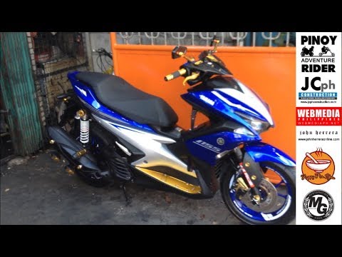 Blue Gold (Yayamanin) Yamaha AEROX 2017 - YouTube