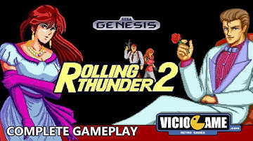 🎮 Rolling Thunder 2 (Mega Drive) Complete Gameplay