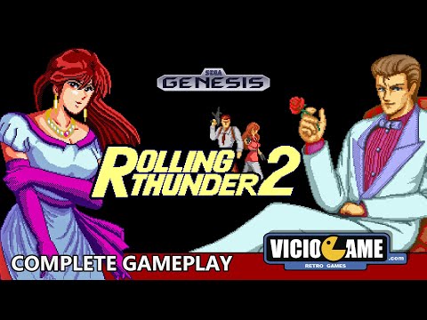 🎮 Rolling Thunder 2 (Mega Drive) Complete Gameplay