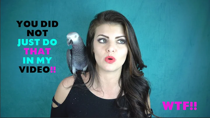 My African Grey Tries To Rip Off My Eyelashes Duri...