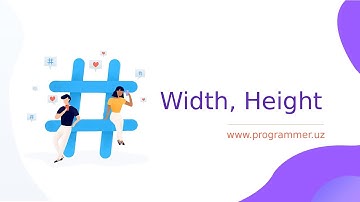 09 width, height - uzunlik va bo