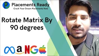 Rotate Matrix by 90 Degrees Anticlockwise