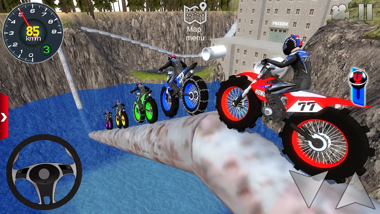Impossible Motocross Dirt Bike Stunt Racer - Off-Road Racing Simulator 3D - Android GamePlay #3