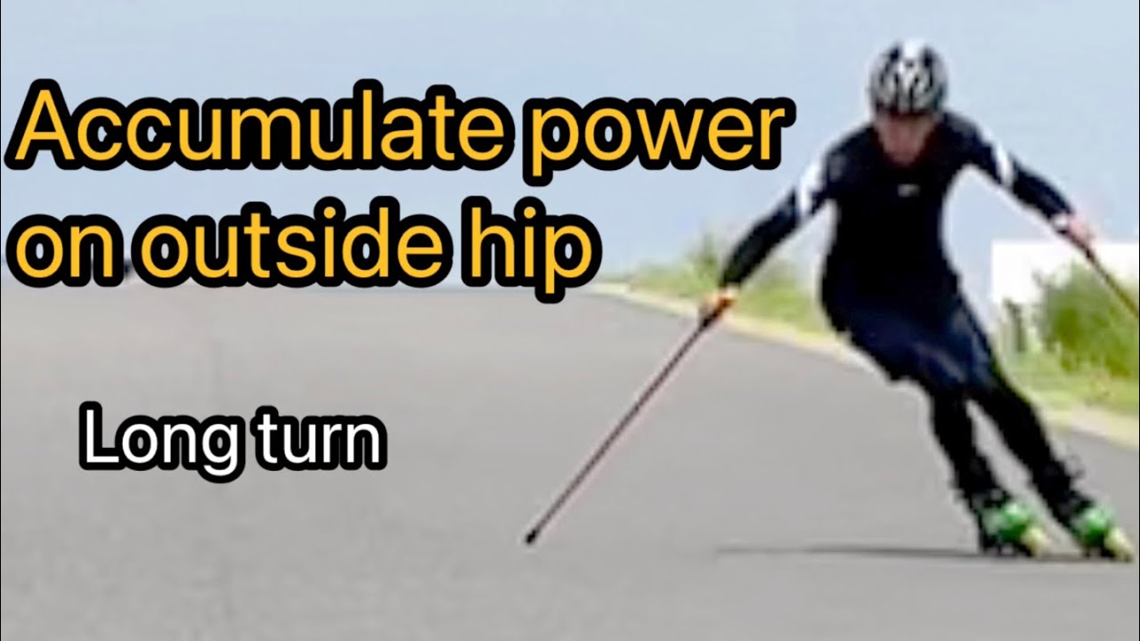 189 Accumulate power on outside hip / Skate to ski long turn YouTube