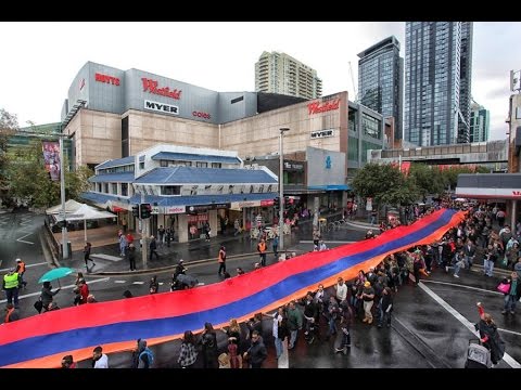 სომეხი ერის გენოციდის 100 წლისთავი  ავსტრალია  Австралия 26.04.2015   Геноцид Армян  Армяне Вірмени