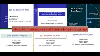 How to make beamer presentation slides in LaTeX | Overleaf