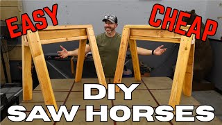 Diy 2x4 Saw Horses You Can Make In 30 Minutes!