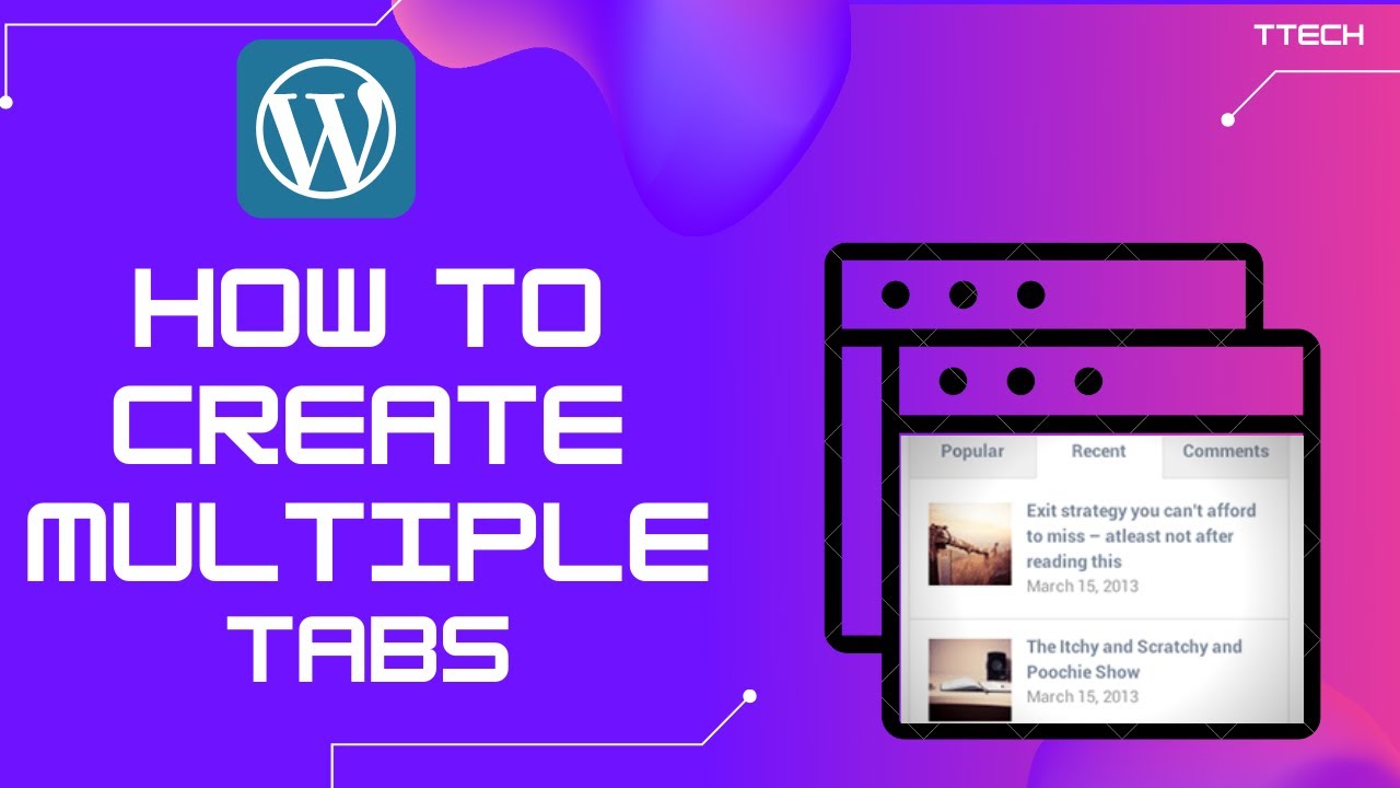 How to create multiple tabs using Elementor - YouTube
