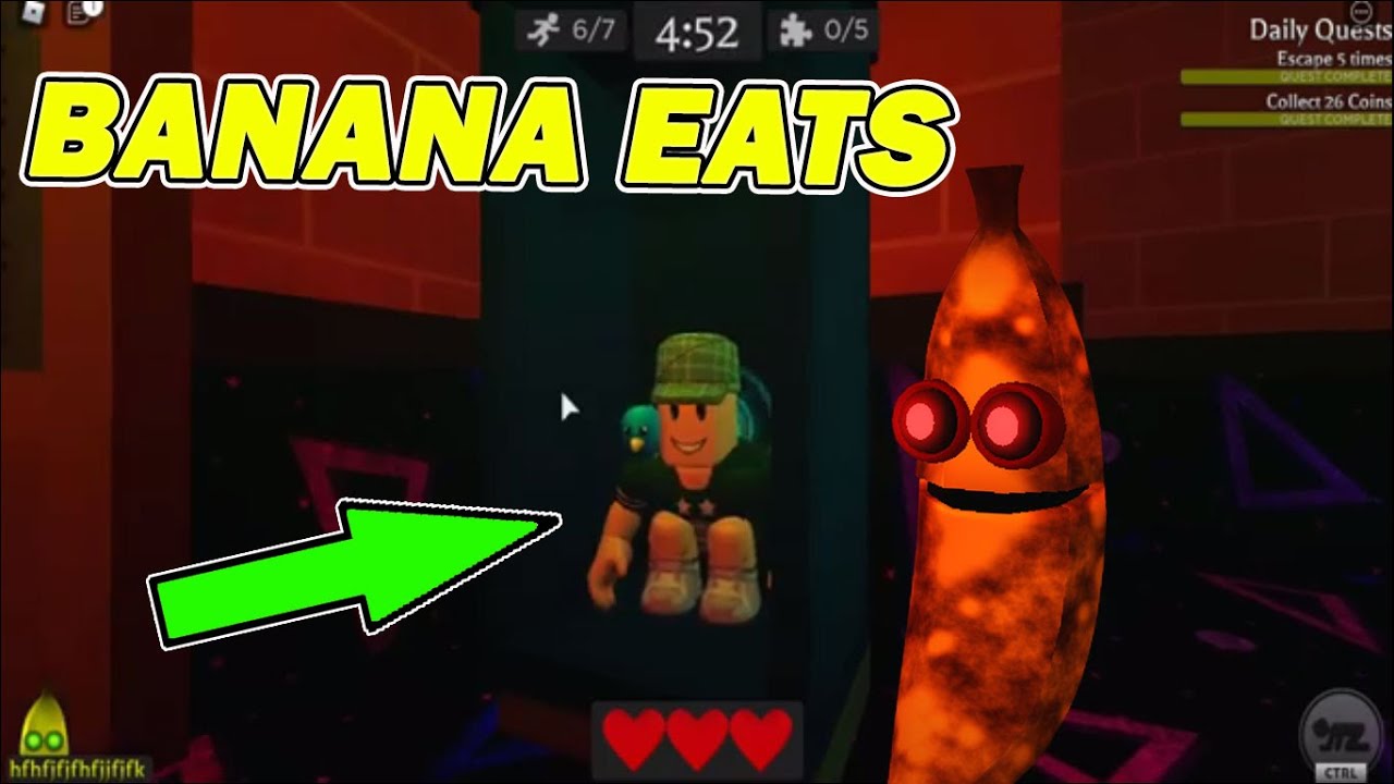 ROBLOX - BANANA EATS (Fuja da Banana Do Mal) | FittiGames