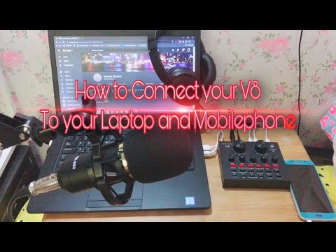 HOW TO CONNECT V8 sound card TO YOUR PC / LAPTOP FOR RECORDING AND LIVE STREAMING |Set Up for V8