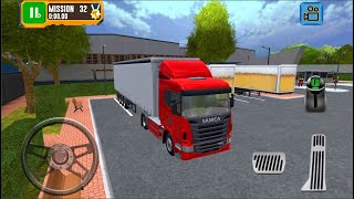 Truck Driver: Depot Parking Simulator #5 - Long Cargo Truck Parking Android iOS Gameplay screenshot 1