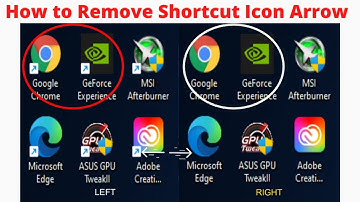 How to remove shortcut arrow from desktop icons in Windows 10, 11