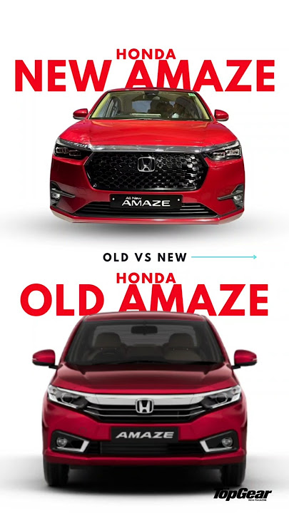 Old vs new: The Honda Amaze evolution.