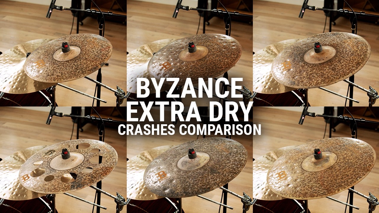 Meinl Cymbals - Byzance Extra Dry Crash Comparison
