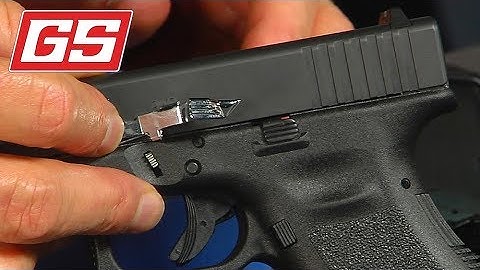 Lenny shows the Glock Factory Extended Slide Stop Lever
