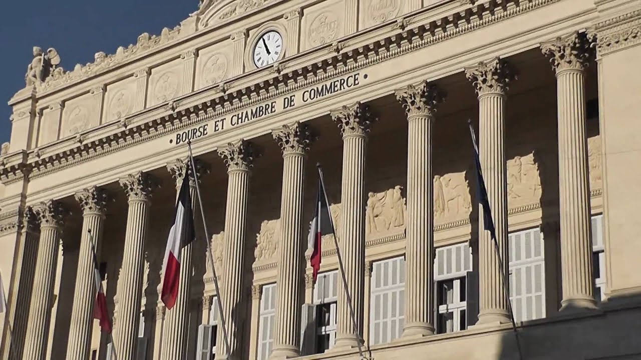 Chambre de commerce de Marseille (C.C.I.M) / Chambre de commerce de Marseille, anciennement bourse Marseille Photo Stock - Alamy