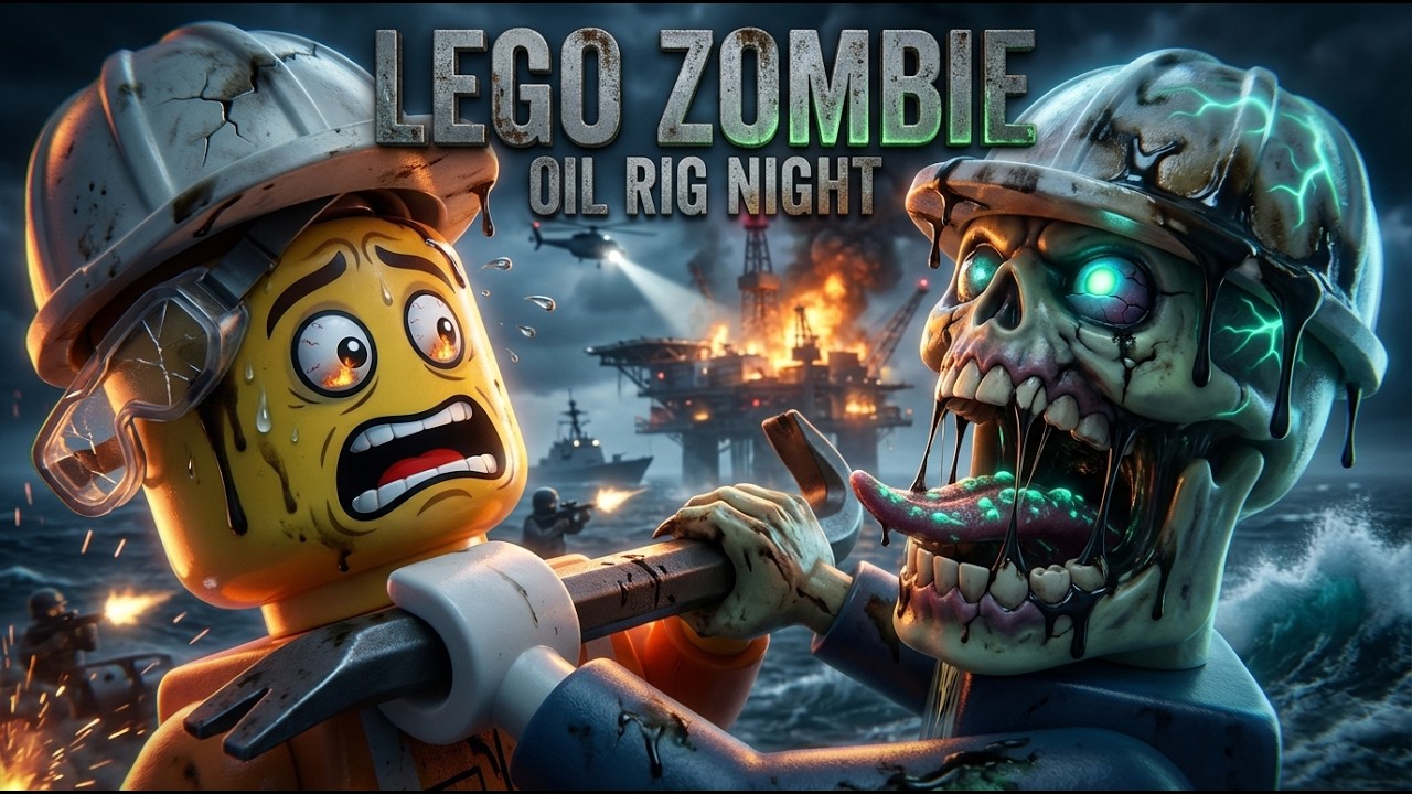 LEGO Zombie Outbreak: Deep Sea Oil Rig Survival Nightmare 🧟🌊 | Lego Animation | Lego Movie