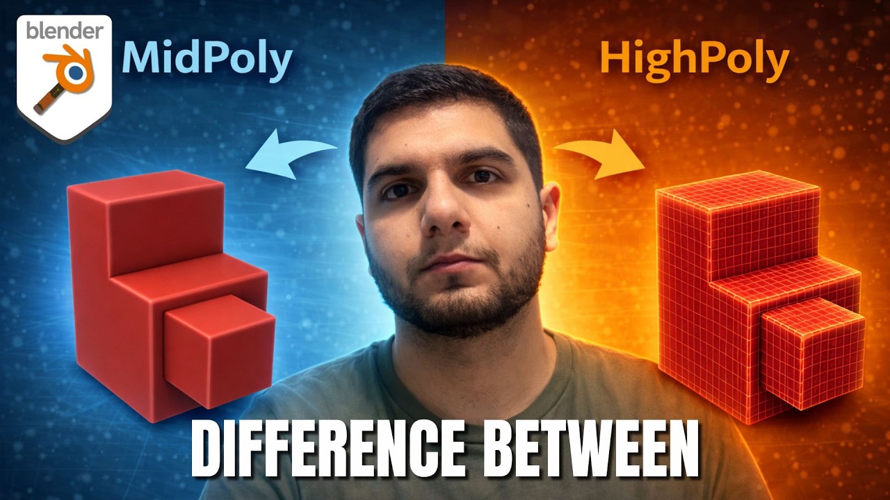Low Poly vs Mid Poly vs High Poly - YouTube