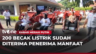 200 Unit Becak Listrik Bantuan Presiden Prabowo Dibagikan ke Warga | Kabar Merah Putih