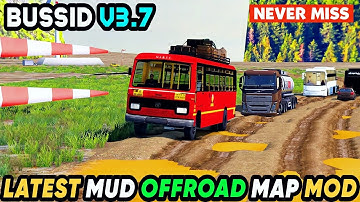 LATEST MUD OFFROAD MAP MOD For Bus Simulator Indonesia || Bussid V3.7.1 || Offroad Gamers ||