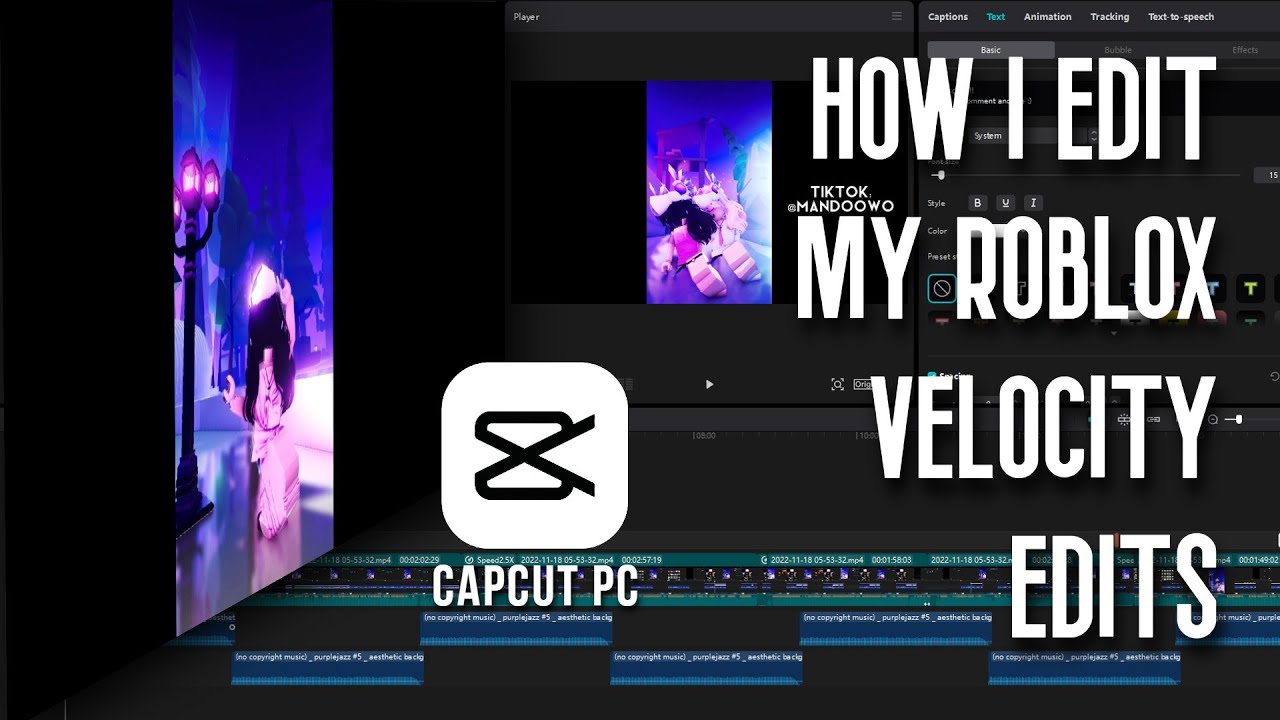 How I edit my roblox velocity edits / Mandu - YouTube