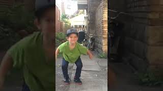 Little Kid Jumping Slow Mo