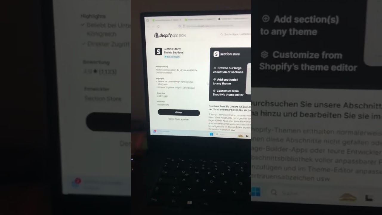Add On, Upsell und viele weitere Sections für deinen Shopify Store! Super easy zu bedienen und