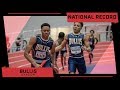 NATIONAL RECORD 3:12 High School Indoor 4x400m