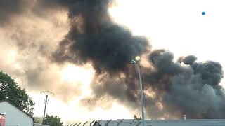 Un incendie dans l'usine Norval