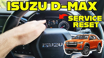 Isuzu D-max SERVICE LIGHT RESET - How To Reset NEW 2020+ ISUZU D-MAX  Service Warning
