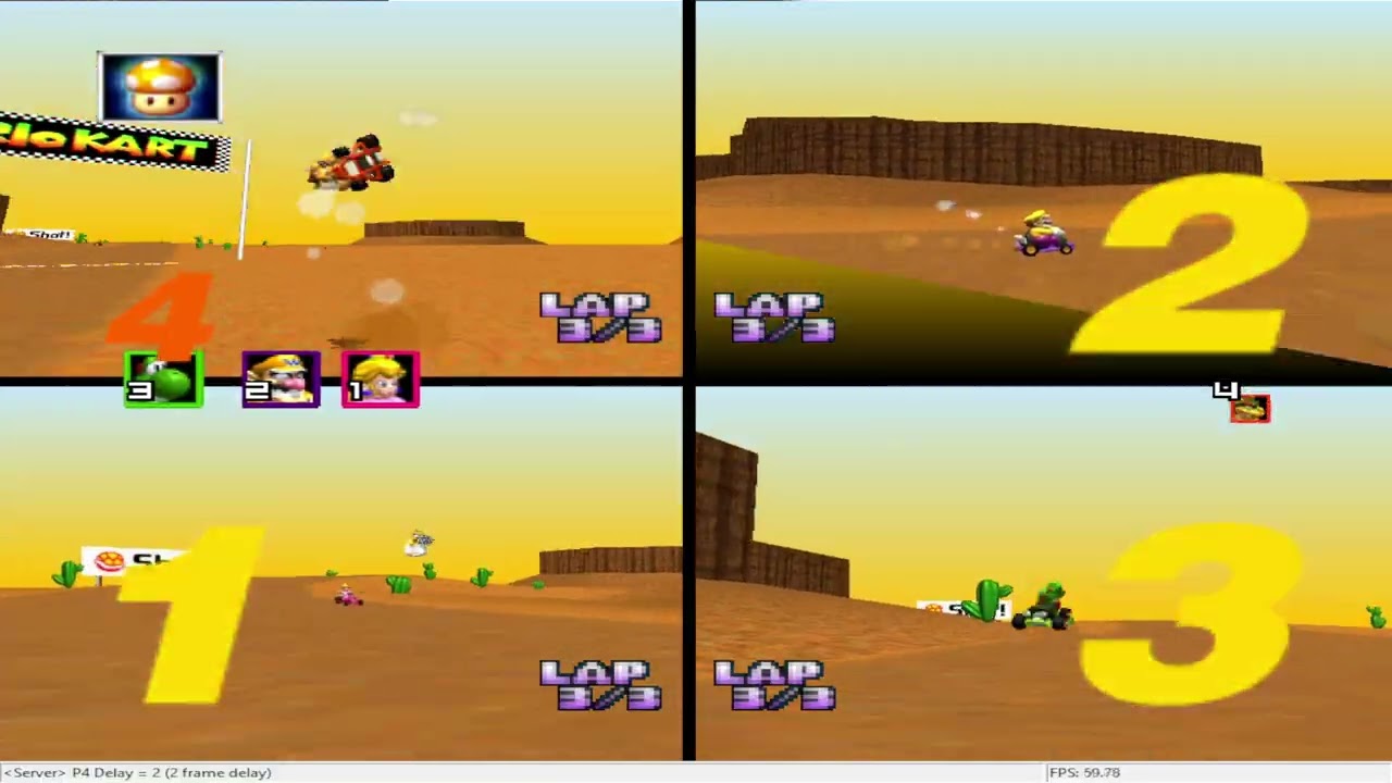 Mario kart 64 - 4VS VA - Match 83