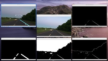Road Lane Lines detection using HoughLines - OpenCV demo - team53(Devs_Team) -IUT2020
