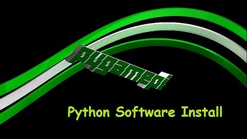 Pygamepi - Software - Portable Python Install